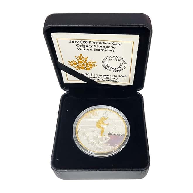 2019 1 oz Silver Canada Victory Stampede Proof Coin (w/Box & COA)
