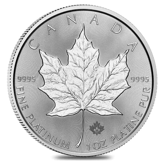 2027 1 oz Platinum Canadian Maple Leaf $50 Coin BU
