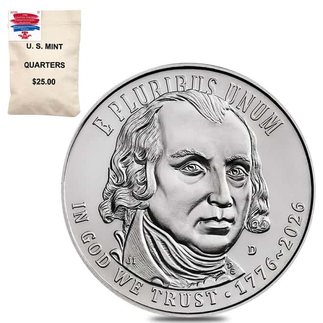 $25 Face Value Bag 2026-D U.S. Constitution Semiquincentennial Quarter 25C (100 Coins)