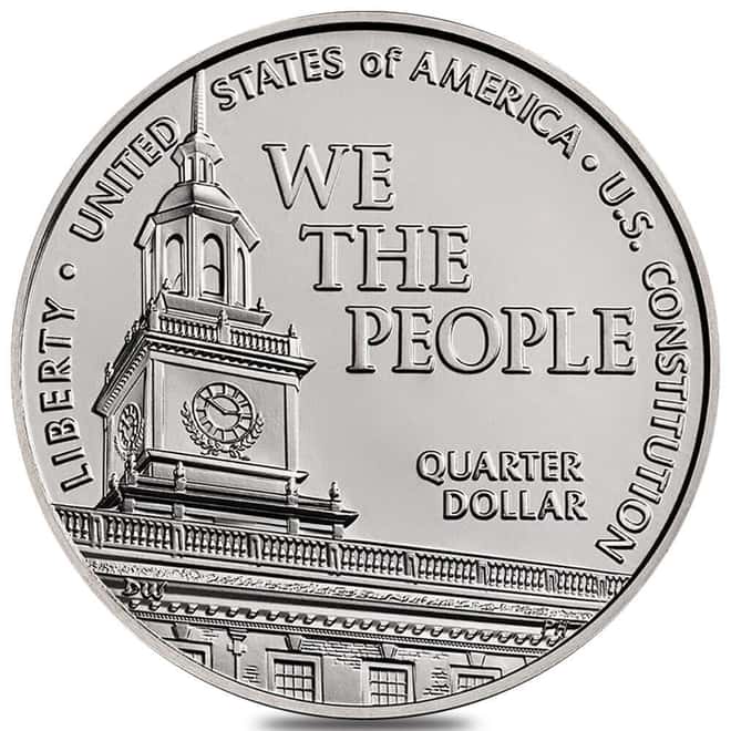 $25 Face Value Bag 2026-P U.S. Constitution Semiquincentennial Quarter 25C (100 Coins)