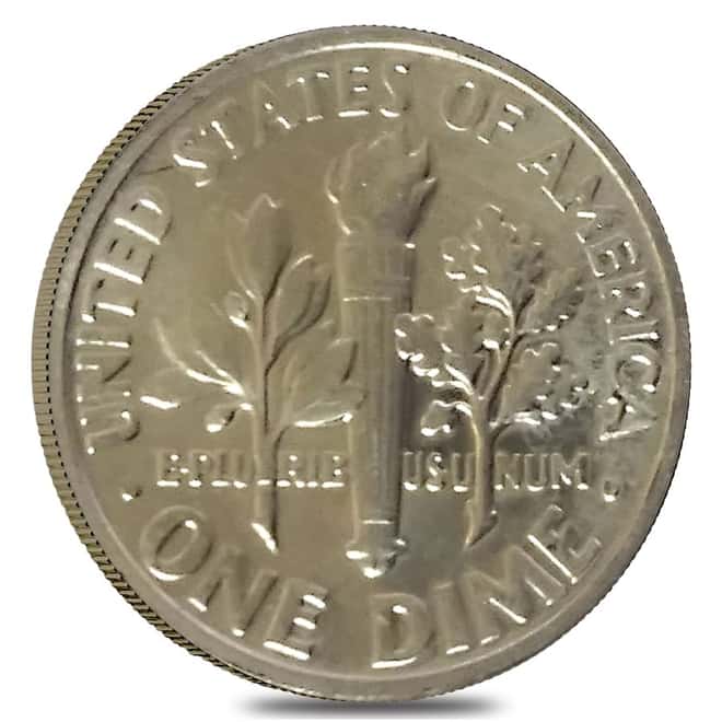 $5 Face Value Roosevelt Dimes 90% Silver 50-Coin Roll (Random Year, Impaired Proof)