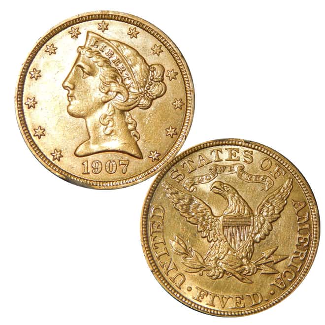 U.S 20th Century 3.628 oz Gold Type 8-Coin Set