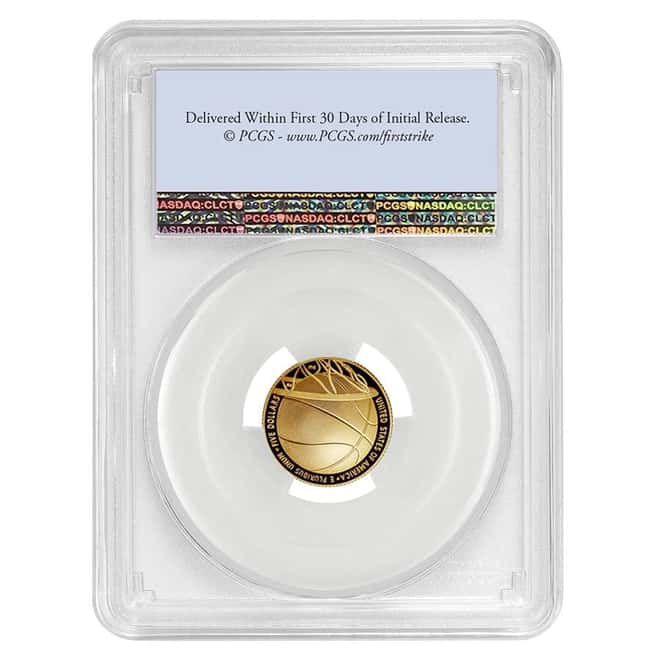 2020 W $5 Gold Basketball Hall of Fame Proof Coin PCGS PF 69 DCAM FS