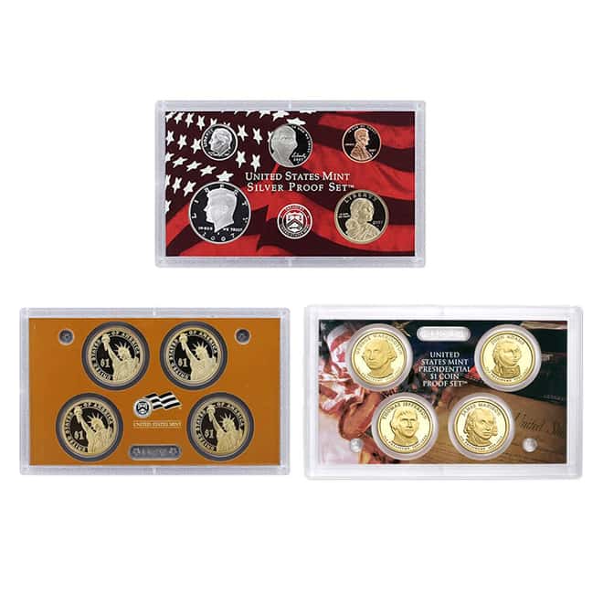 2007-S US Mint Proof Silver 14-Coin Set (w/Box & COA)