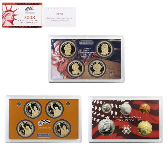 2008-S US Mint Proof Silver Set (w/Box & COA)