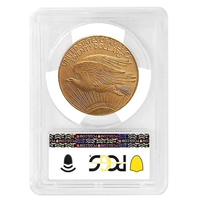 1911-D $20 Gold Saint Gaudens Double Eagle Coin PCGS MS 65
