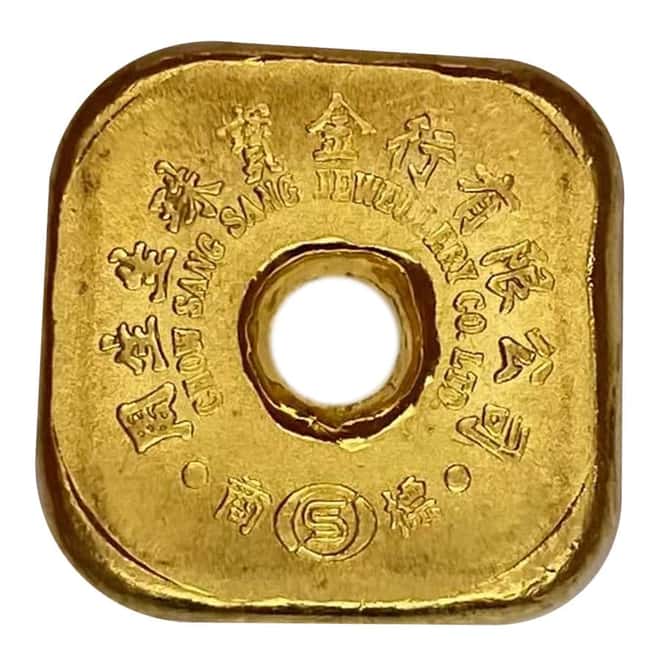 1.2057 oz Chinese Chow Sang Sang 1 Tael Gold Bar .9999 Fine