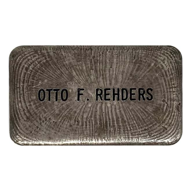 10 oz Engelhard MMS Cast Silver Bar .999+ Fine (3rd Series, Otto F. Rehders)