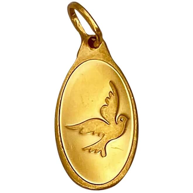 1 gram PAMP Suisse Gold Dove Oval Pendant (Secondary Market)