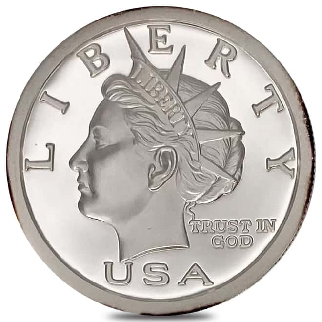 2004 2 oz NORFED Liberty Piedfort $20 Proof Silver Round .999 Fine