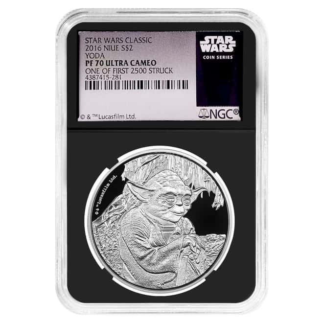 2016 Niue 1 oz Star Wars Yoda Silver Coin NGC PF 70 UCAM (Retro)