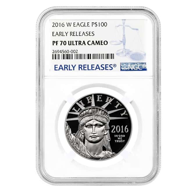 2016 W 1 oz Proof Platinum American Eagle NGC PF 70 UCAM ER