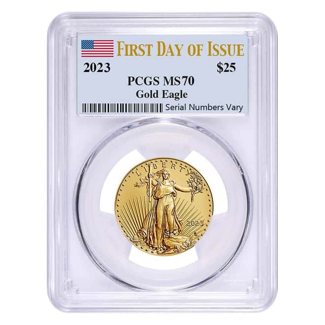 2023 1/2 oz Gold American Eagle PCGS MS 70 FDOI