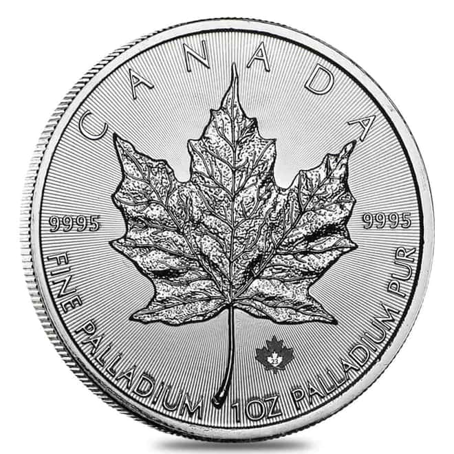 2023 1 oz Palladium Canadian Maple Leaf Coin $50 .9995 Fine BU (Sealed)