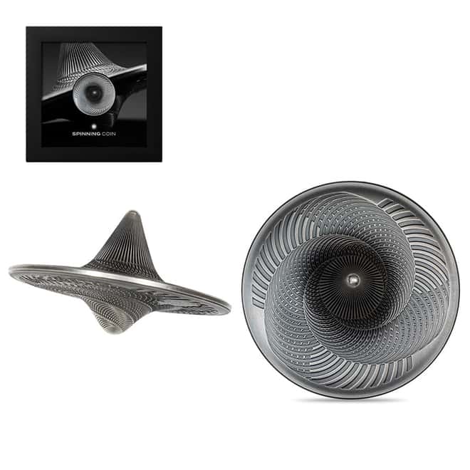 2023 Cook Islands 1 oz Silver Spinning Top Antiqued Coin
