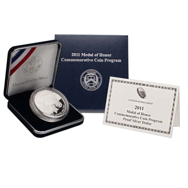 2011-P US Medal of Honor Commemorative Proof $1 Silver Dollar (w/Box & COA)