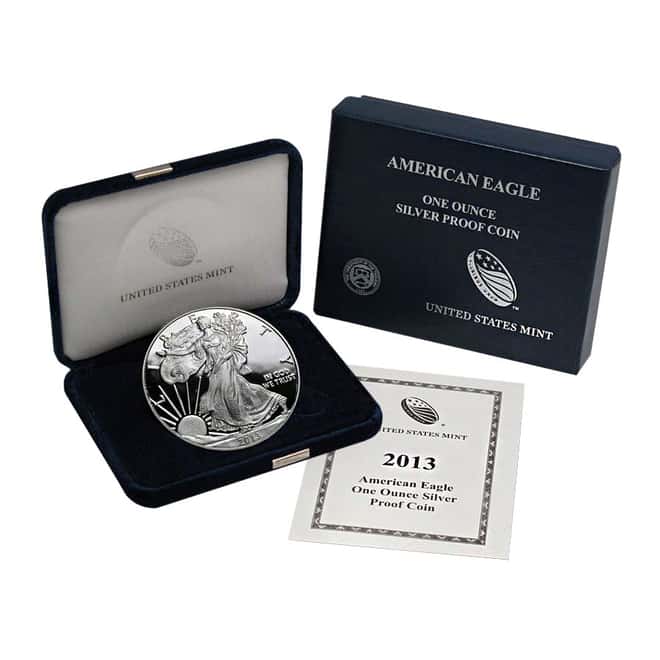 2013-W 1 oz Proof Silver American Eagle (w/Box & COA)