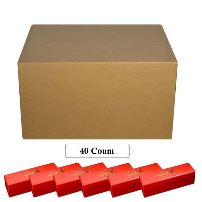 Box of 40 - NGC 20-Coin Empty Red Storage Box