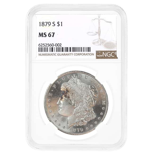 1879-S Morgan Silver Dollar $1 NGC MS 67