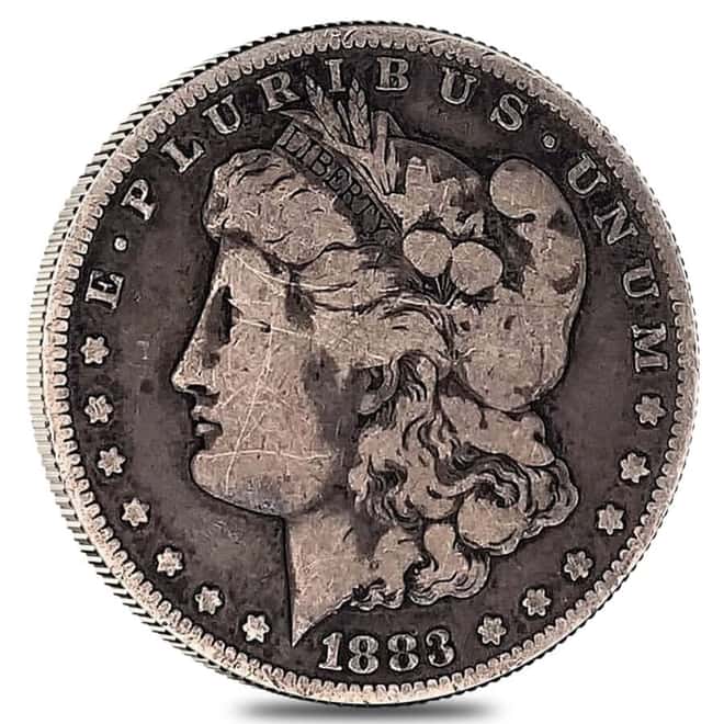 1883-CC Morgan Silver Dollar $1 VG