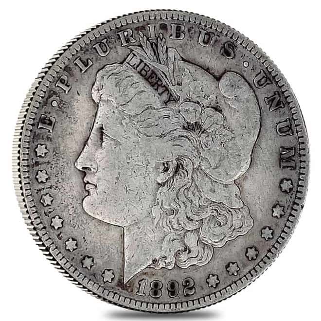 1892-S Morgan Silver Dollar $1 Fine