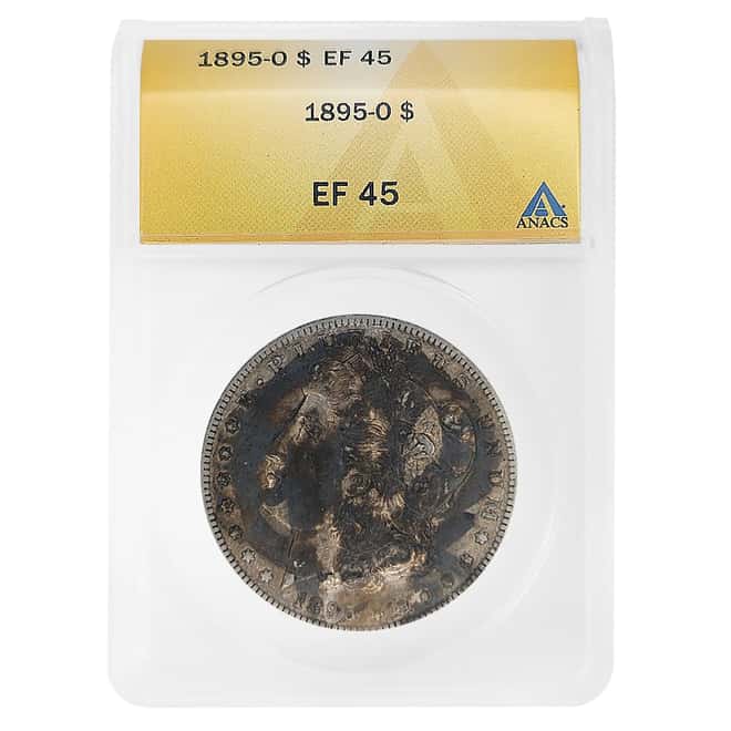 1895-O Morgan Silver Dollar $1 ANACS XF 45