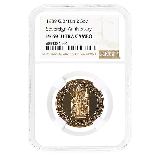 1989 Great Britain Proof Gold Double Sovereign NGC PF 69 UCAM