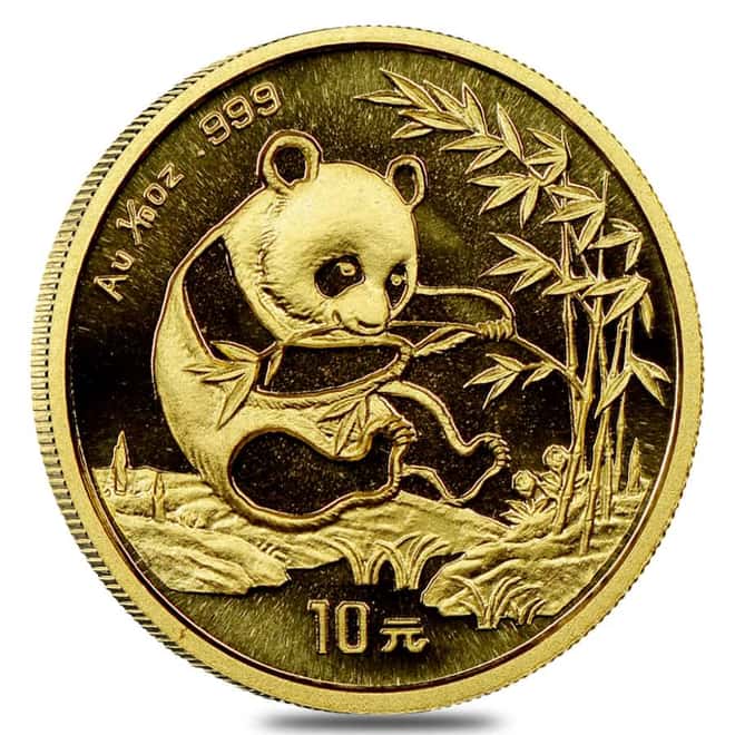1994 1/10 Chinese Gold Panda 10 Yuan .999 Fine BU (Sealed)