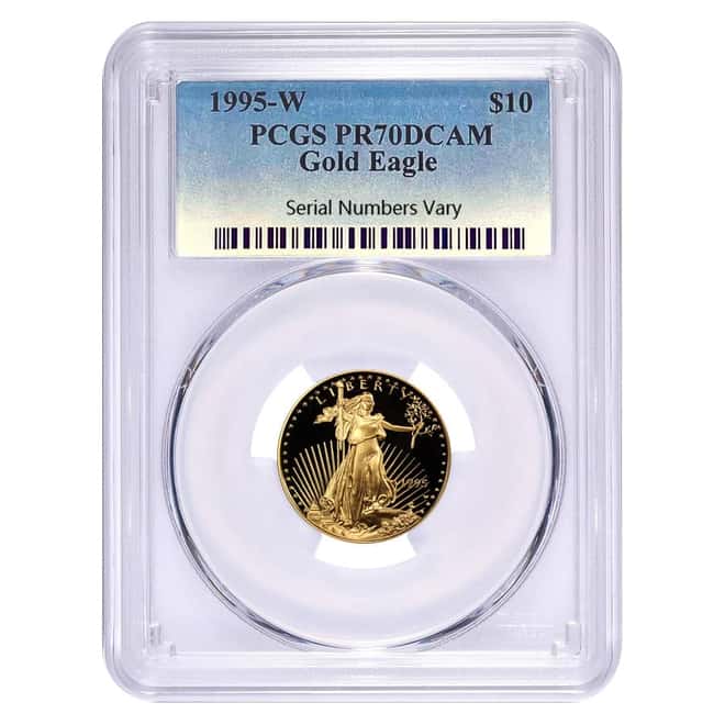 1995-W 1/4 oz $10 Proof Gold American Eagle PCGS PF 70 DCAM