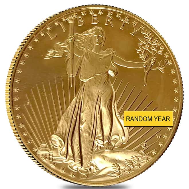1 oz Proof Gold American Eagle $50 Coin Scruffy (Random Year)