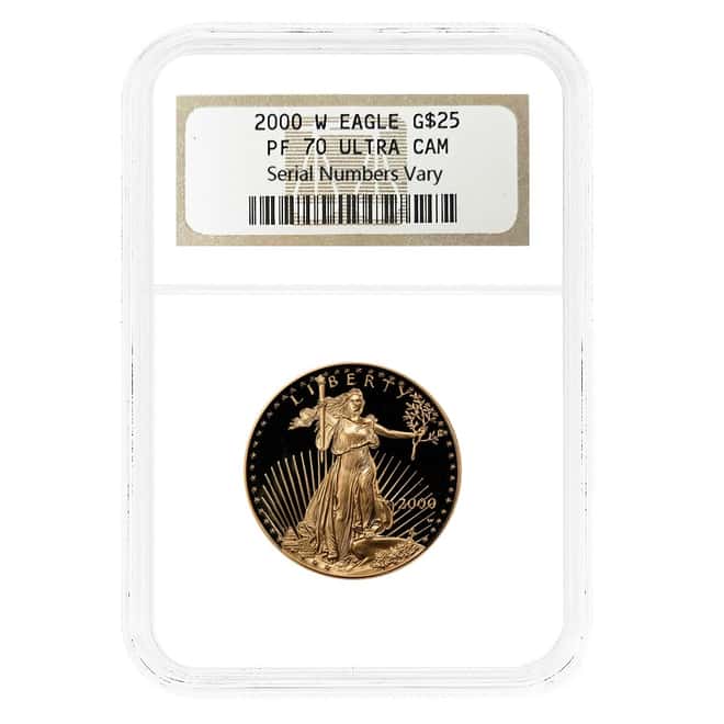 2000 W 1/2 oz $25 Proof Gold American Eagle NGC PF 70 UCAM