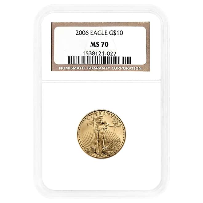 2006 1/4 oz $10 Gold American Eagle NGC MS 70