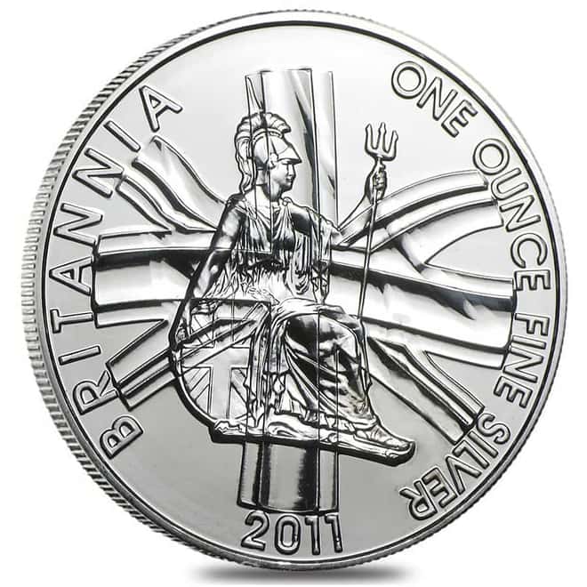 2011 Great Britain 1 oz Silver Britannia Coin .958 Fine BU