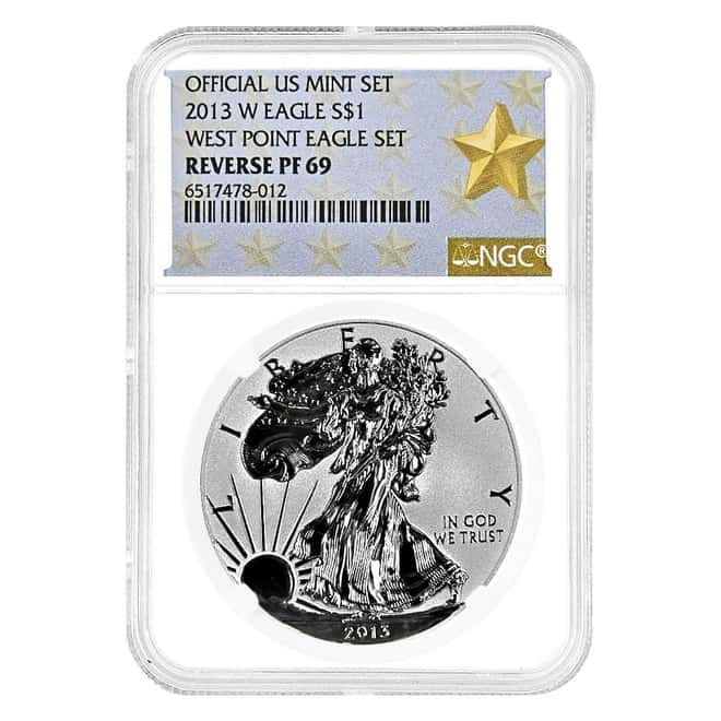 2013-W 1 oz Reverse Proof Silver American Eagle NGC PF 69