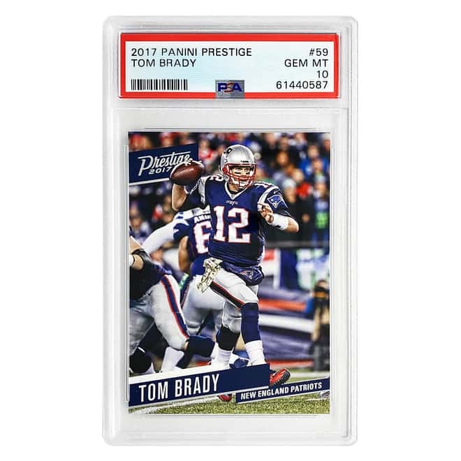 2017 Panini Prestige Tom Brady #59 PSA 10 GEM MT Football Card