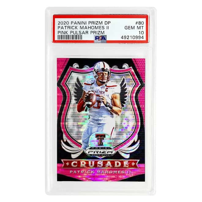 2020 Panini Prizm DP Patrick Mahomes II #80 PSA 10 Football Card