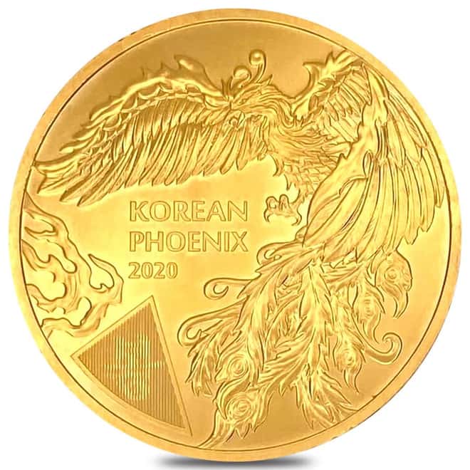 2020 South Korea 1 oz Gold Phoenix .999 Fine BU