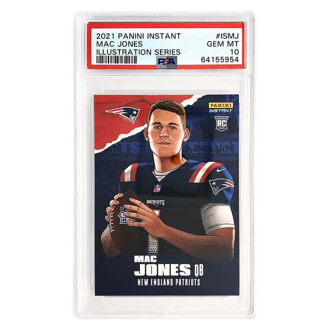 2021 Panini Instant Mac Jones Illustration #ISMJ PSA 10 Football Card