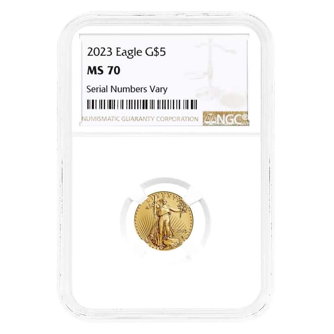 2023 1/10 oz Gold American Eagle NGC MS 70