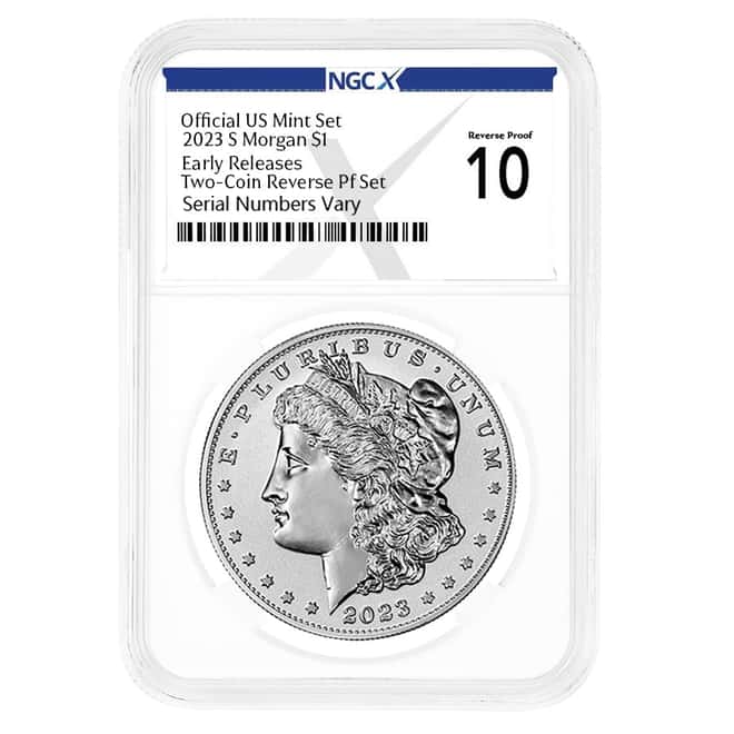 2023-S Morgan Silver Dollar Reverse Proof NGCX PF 10 ER (X Label)