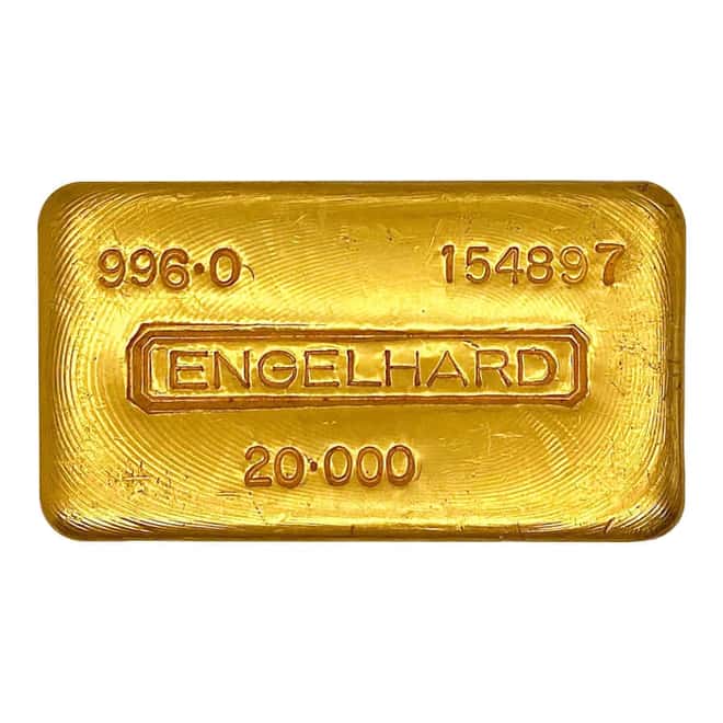 20 oz Engelhard Gold Bar