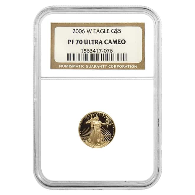 2006 W 1/10 oz $5 Proof Gold American Eagle NGC PF 70 UCAM