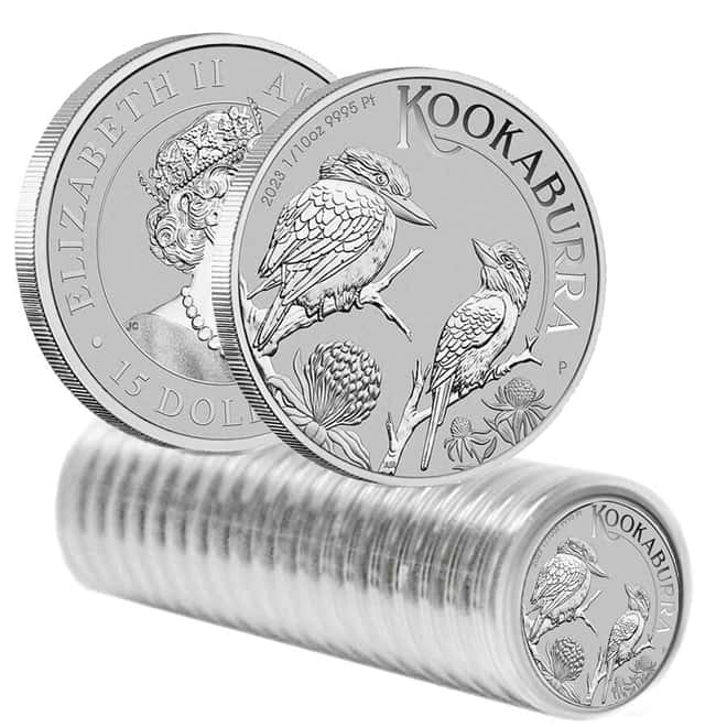 Lot of 20 - 2023 1/10 oz Platinum Australian Kookaburra Perth Mint BU