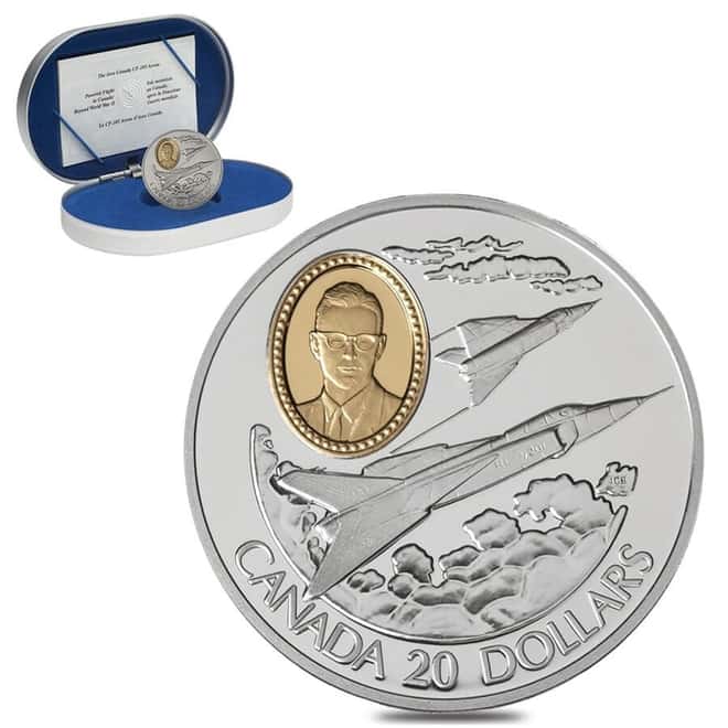 1996 Canada 1 oz The Avro Arrow Proof Silver Coin .925 Fine (w/Box & COA)