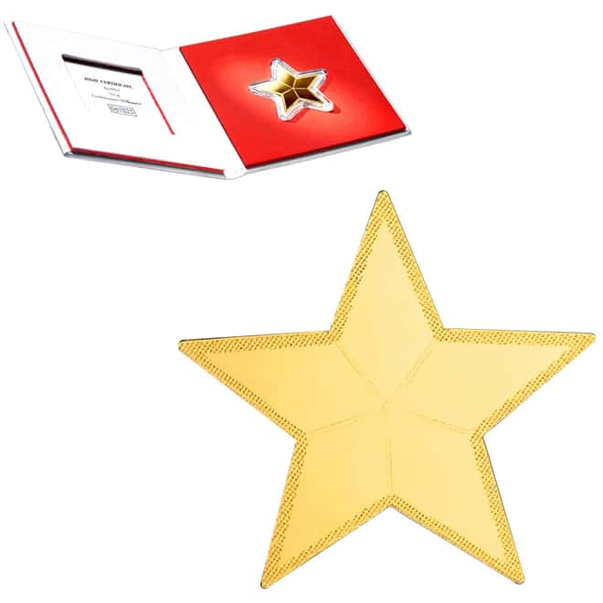 5 x 1 gram Gold Valcambi Star CombiBar .9999 Fine