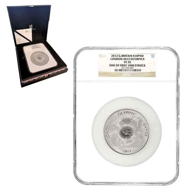2012 GB 5 oz London Olympics Silver Coin NGC PF 70