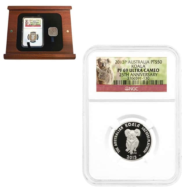 2013 1/2 oz Proof Platinum Australian Koala Perth Mint NGC PF 69
