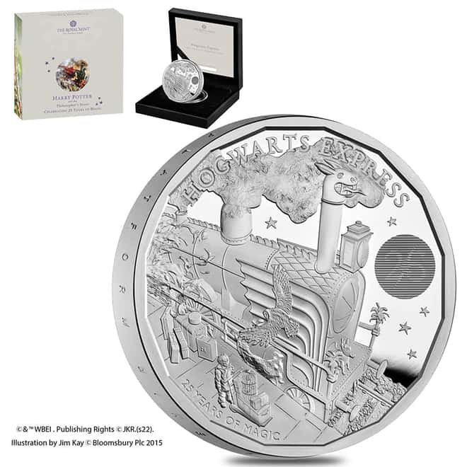 2022 UK 1 oz Harry Potter Hogwarts Express Proof Silver Coin