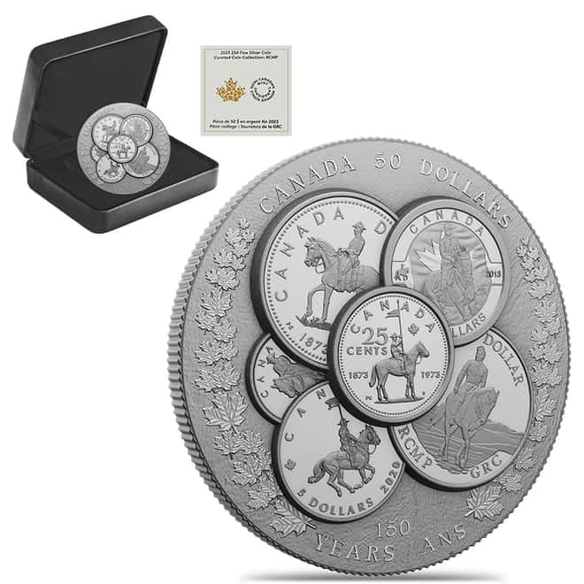 2023 Canada 5 oz Mounted Police Curated Collection Silver Coin