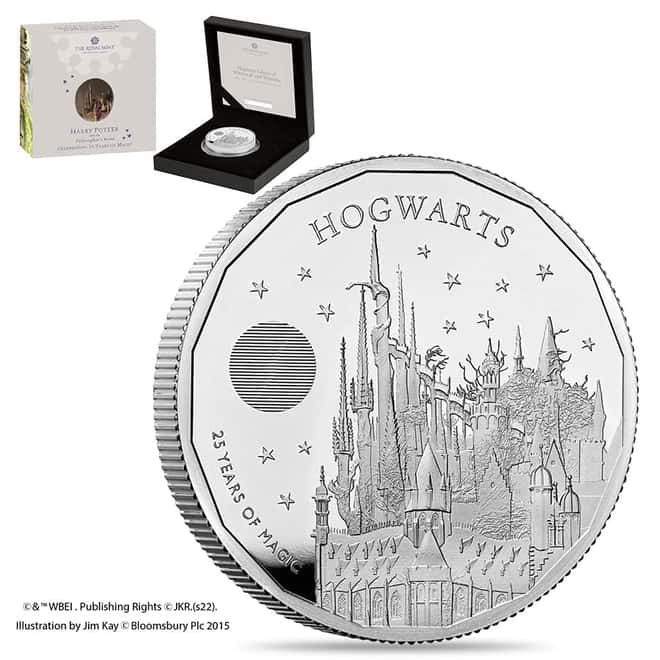 2023 Great Britain 2 oz Hogwarts School Proof Silver Coin .999 Fine